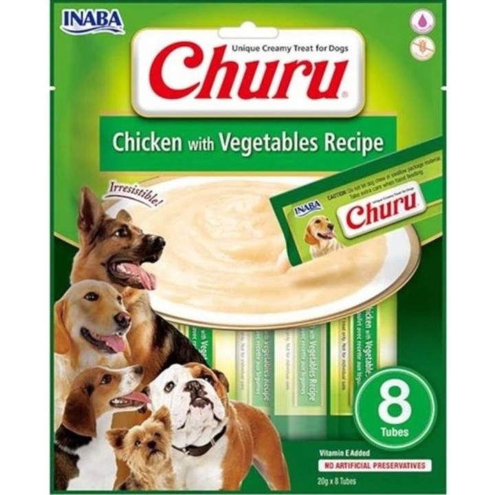 Expirace Churu Dog Chicken with Vegetables Recipe 8x20g (022968_Z A)